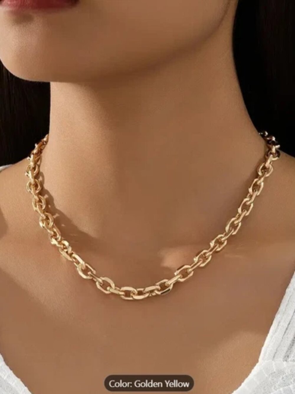 Gold-Plated Necklace with Authentic Louis Vuitton Padlock